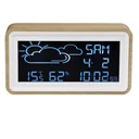 Weather station with radio clock, alarm clock and 2 USB charging ports