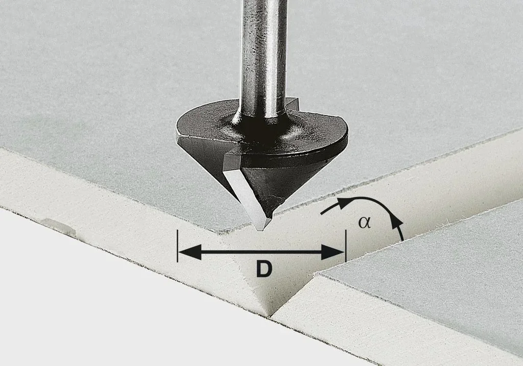 Plasterboard cutter HW D32 / 90 Degree