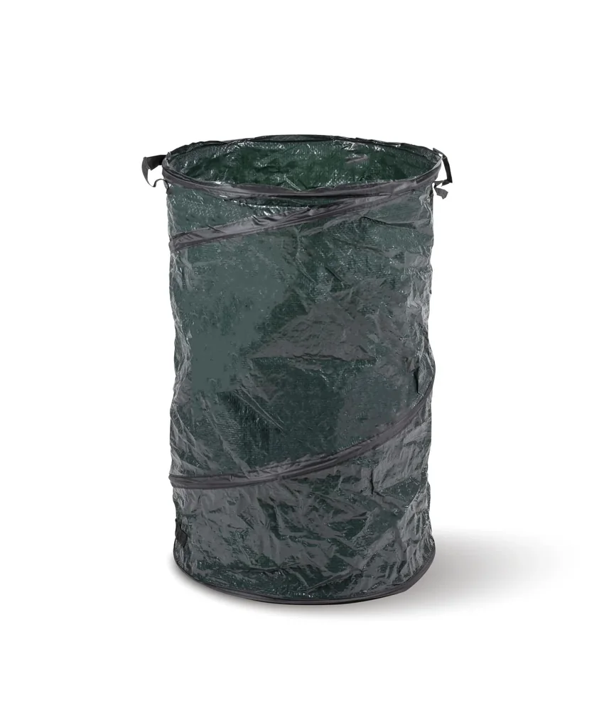 Pop-Up Garden Waste Bag, 120 Liters, Dark Green, 75 x 45 cm