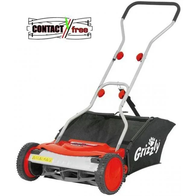 Hand push lawn mower with 40L grass catcher - 38cm cutting width - HRM38