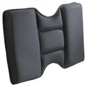Lumbar support pillow, black, 43 x 31 x 5 cm