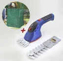 Cordless grass and shrub shears with Li-ion battery 3.6 Volt + garden bag, 80 l