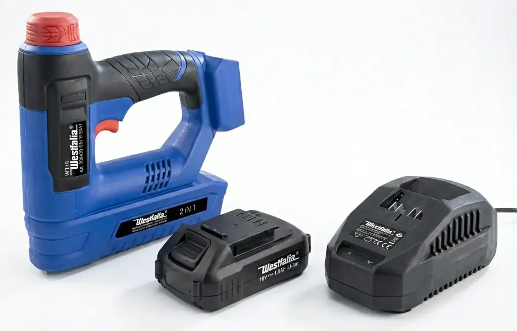 Cordless stapler 2 in 1 18 Volt Li-Ion WT18 with battery and charger