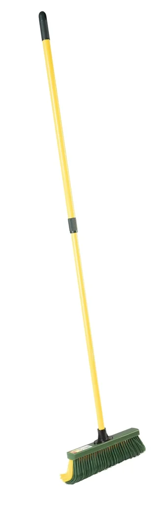 Claw broom with telescopic handle, 35 cm wide