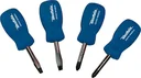Short screwdriver set, flat and Phillips, 4 pieces.