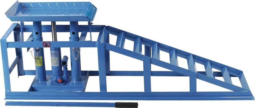 Loading ramp with lifting device