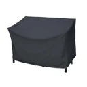 Cover for 3-seater garden bench, black
