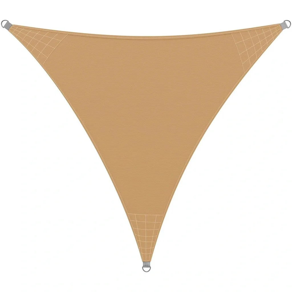 Shade cloth Oxford triangle 5x5x5m sand