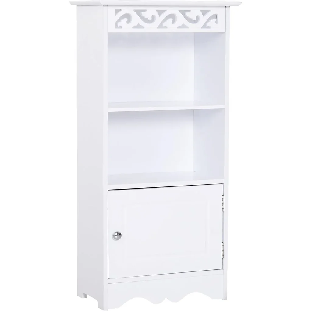 Cabinet with subtle decoration white