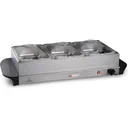Buffet warmer - 3 compartments 1.25 liters - heating plate - thermostat