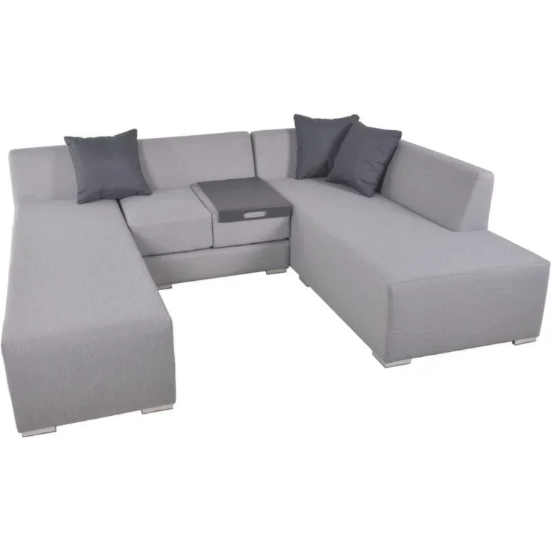 WELLINGTON lounge set, 3-piece, aluminum, including cushions