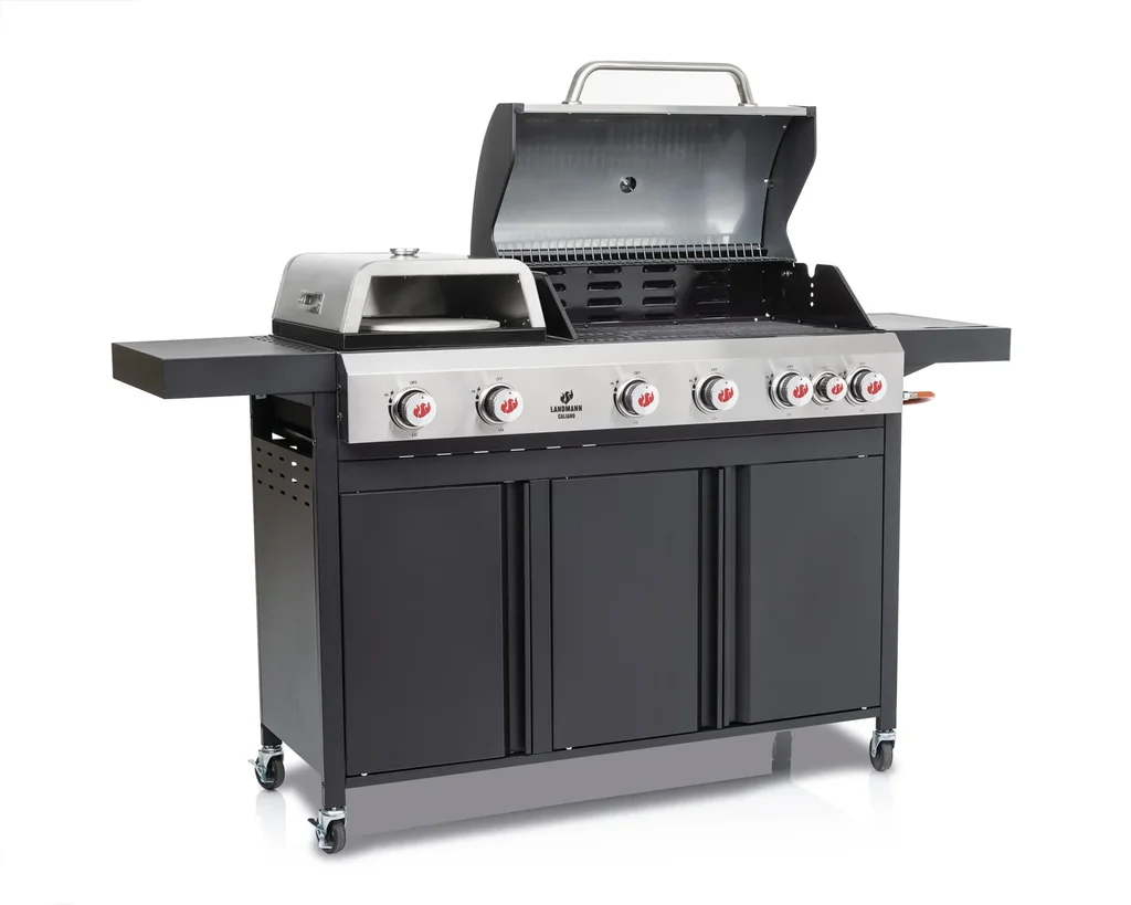 Gas grill truck with pizza sauce,"GG-VI-692", CALIANO 6.1 cooK, 177 x 117 x 60 cm