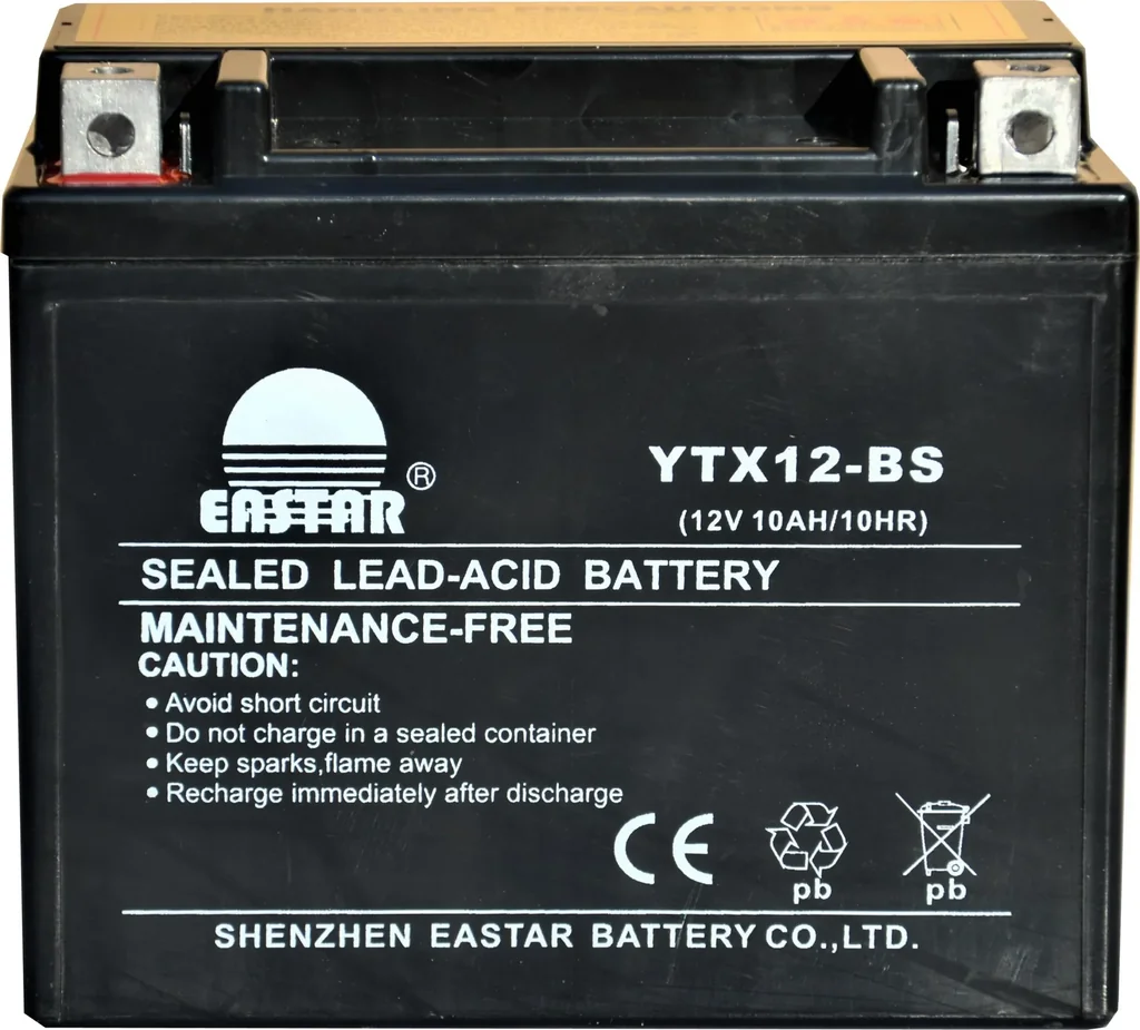 Battery 12V 10Ah YTX12-BS for motorcycle scooter