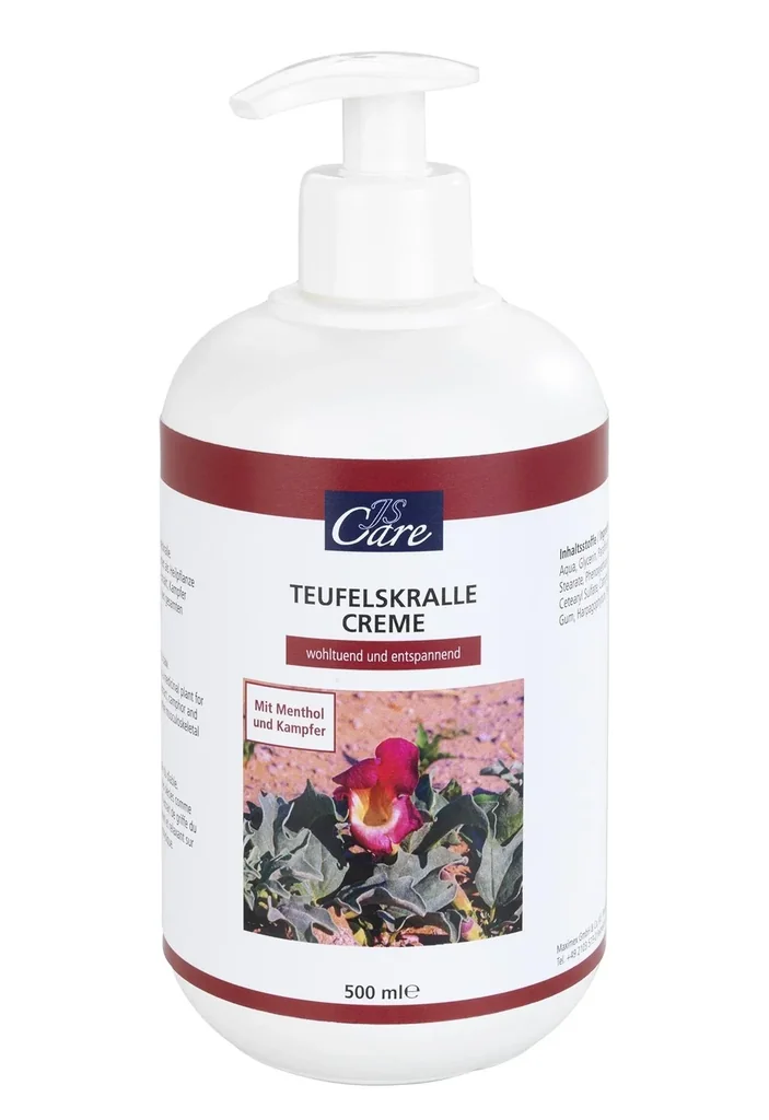 Devil's Claw Cream, 500 ml pump bottle