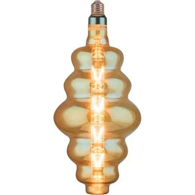 VT-2169 XXL Dimmable Designer LED Light Bulb - 8W - 2000K - E27 Socket - S180 - Gold