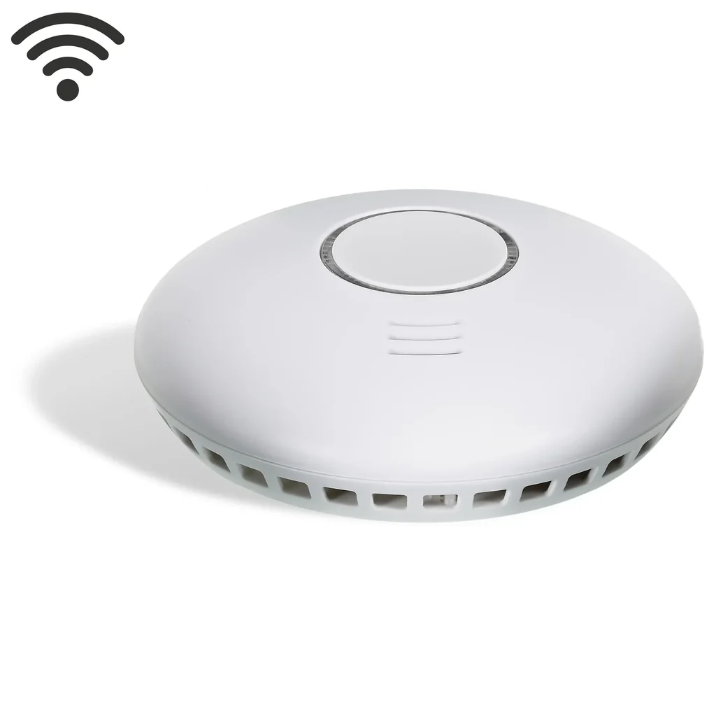 Wireless smoke detector CC-80 with integrated heat detector - set of 2