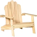 Children's garden chair made of natural wood