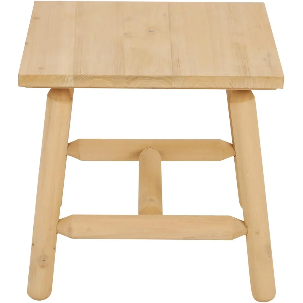 Wooden stool garden side table garden table children's chair all-purpose fir wood natural 50 x 50 x 48 cm