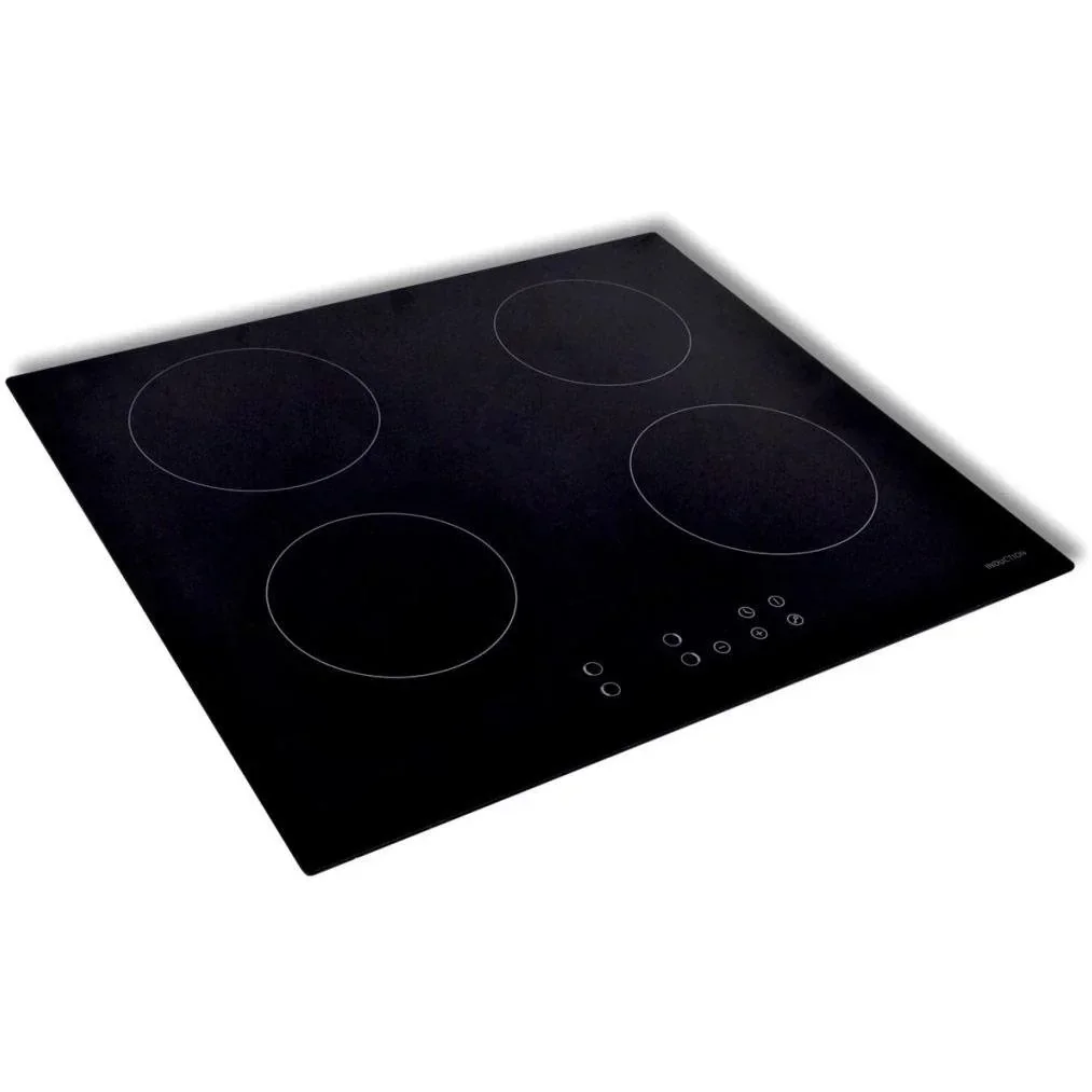 Built-in EUROKERA glass ceramic hob with 4 burners