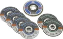 Cutting discs and flap grinder set 7 pcs. - 230 mm diameter
