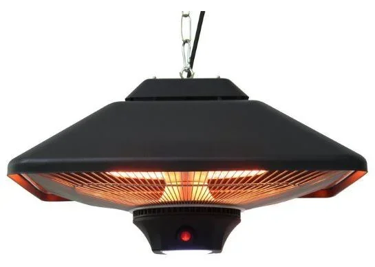 Radiant heater with remote control LED lighting 2000W