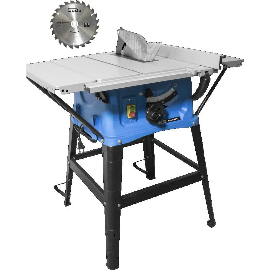 Table saw GTK2000 - 58 x 85 x 87cm with additional wood saw blade HM 254x30 - 24 teeth