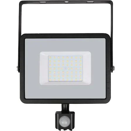 VT-50-S-Z LED floodlight with sensor - 50 W - 4000 lumens - 4000K - black