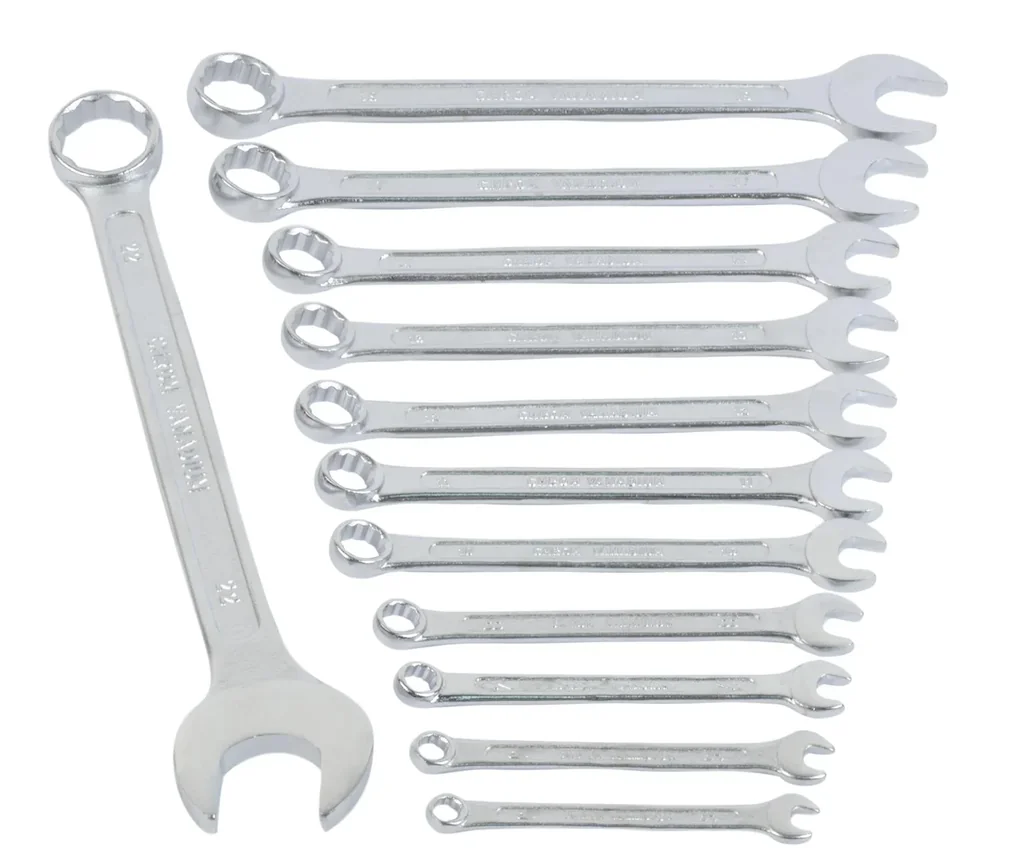 12-piece combination wrench set, 6-22 mm