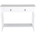 Console table console sideboard with 2 drawers white
