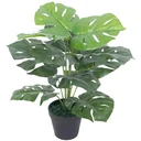 Artificial plant with pot monstera 45 cm green