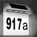 Solar House Number Light - House Number Lighting - Solar Energy - White