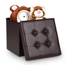 Folding stool with storage bar