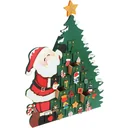 Santa Claus Advent calendar with compartments for self-filling