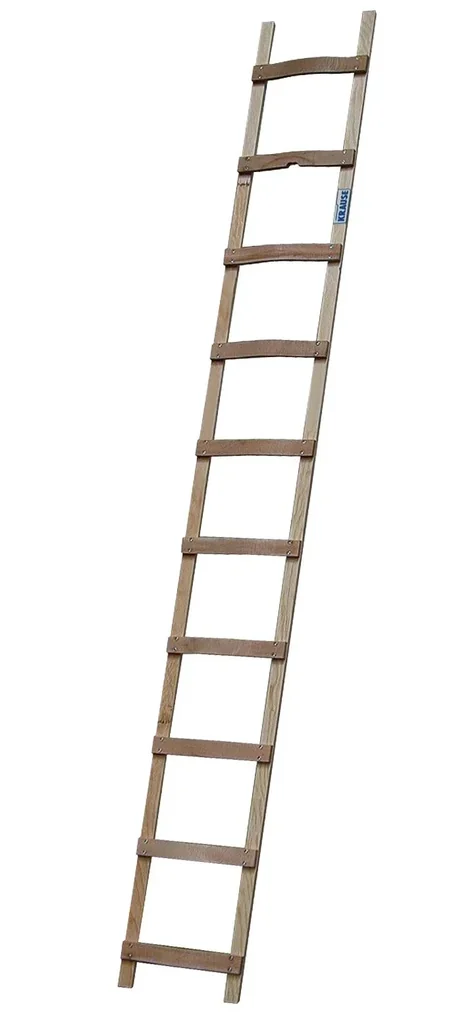 Roof ladder, 10 rungs, wood - width 37 cm, length 280 cm