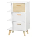 Sideboard chest of drawers cabinet with 3 open shelves drawers storage cabinet multi-purpose cabinet for living room bedroom