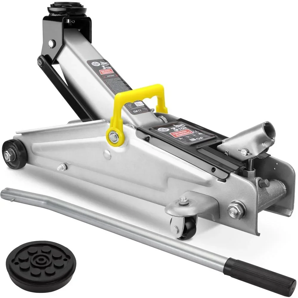 Hydraulic jack with 3 ton lifting capacity