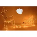 Nampook Reindeer with Sleigh - Christmas Lights - WITH Perel Smart Home Wifi Plug for Indoors - For Android & IOS