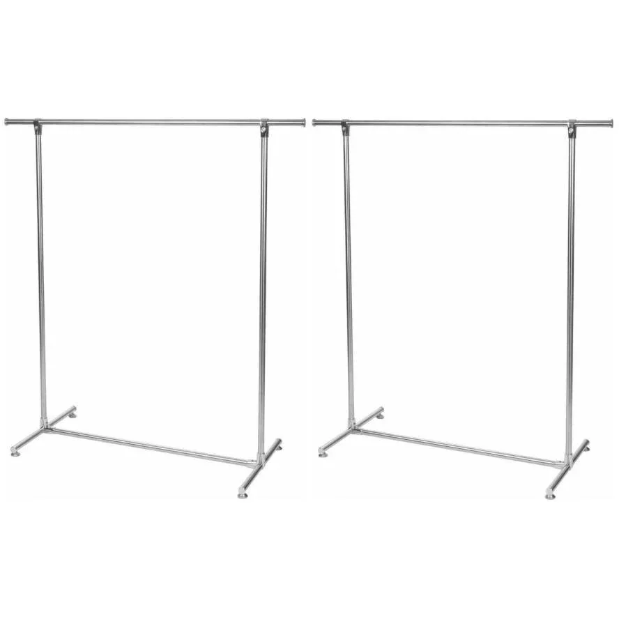 Set of 2 metal clothes racks MP61 - 75kg load capacity - 120x50x120cm