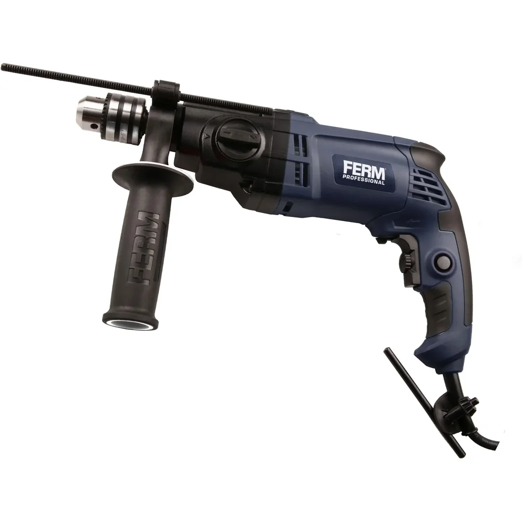 PDM1045P Professional Impact Drill 1050W - 2 Speed ​​- Soft Grip - Depth Limiter - Side Handle - With Robust Storage
