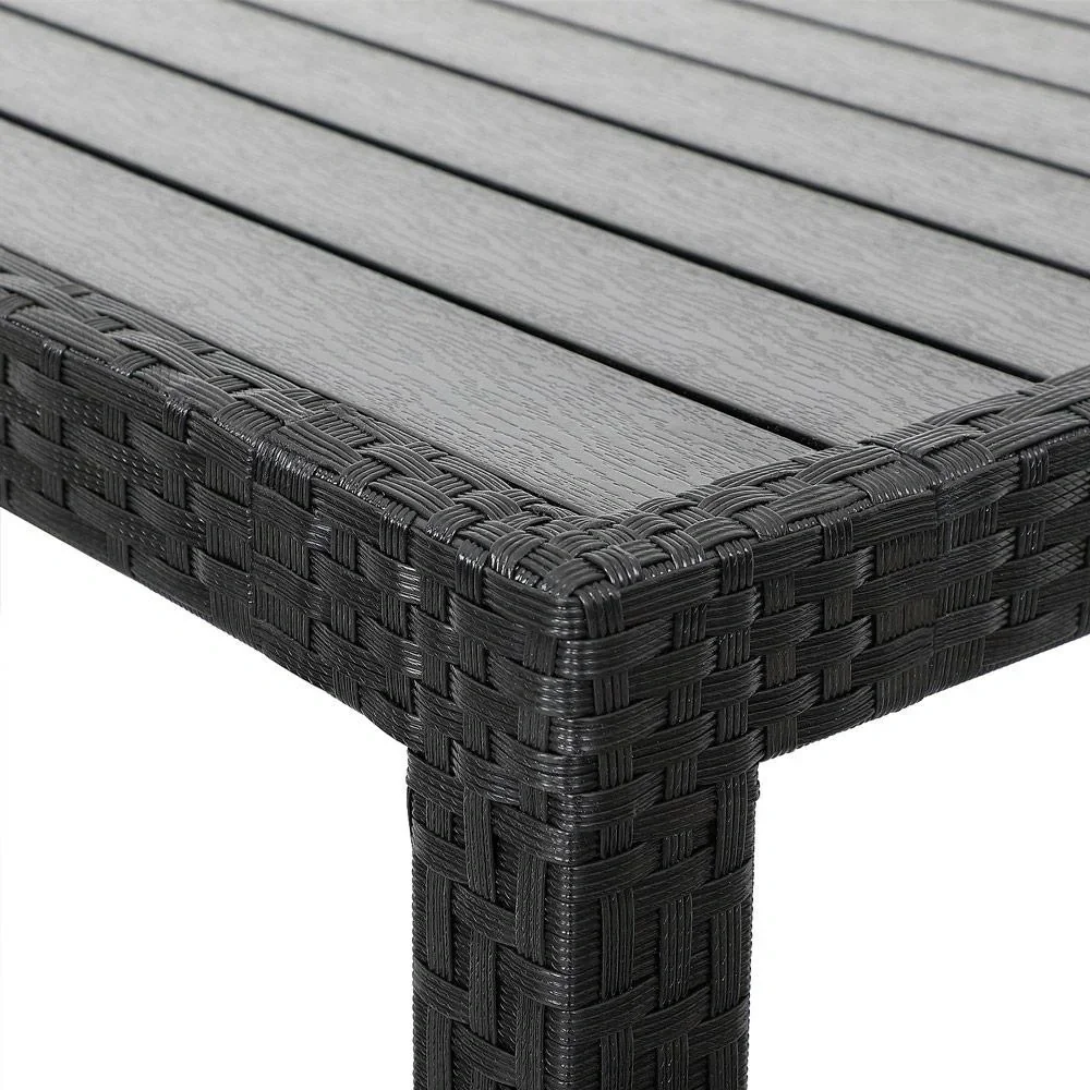 Garden set polyrattan bench Riga - 13 pieces and stackable