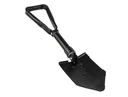 Folding spade made of carbon steel, including storage bag