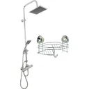 Bath & Shower Rainshower + Handshower (square) INCLUDING shower shelf