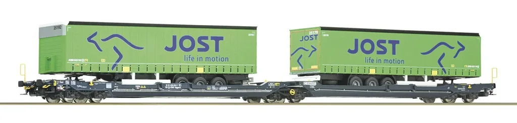 Double-pocket articulated wagon T3000e, CEMAT