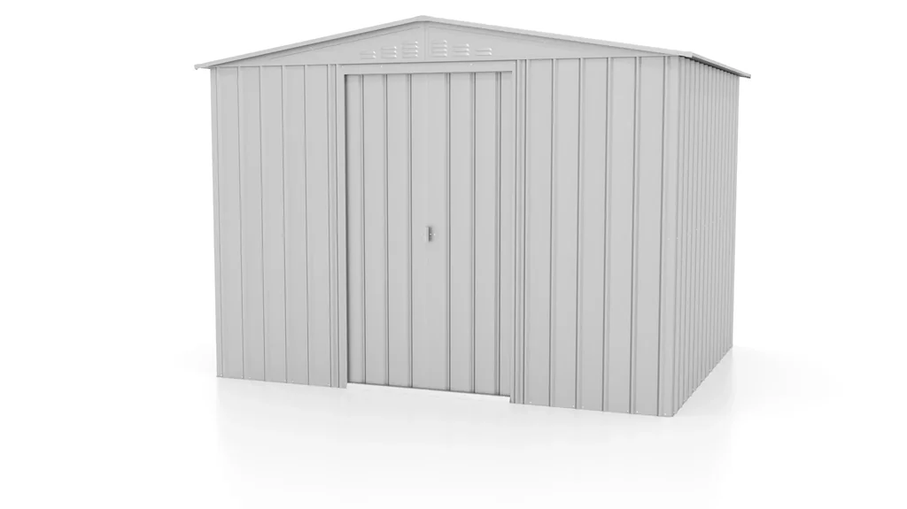 Tool shed Tower 108, silver metallic