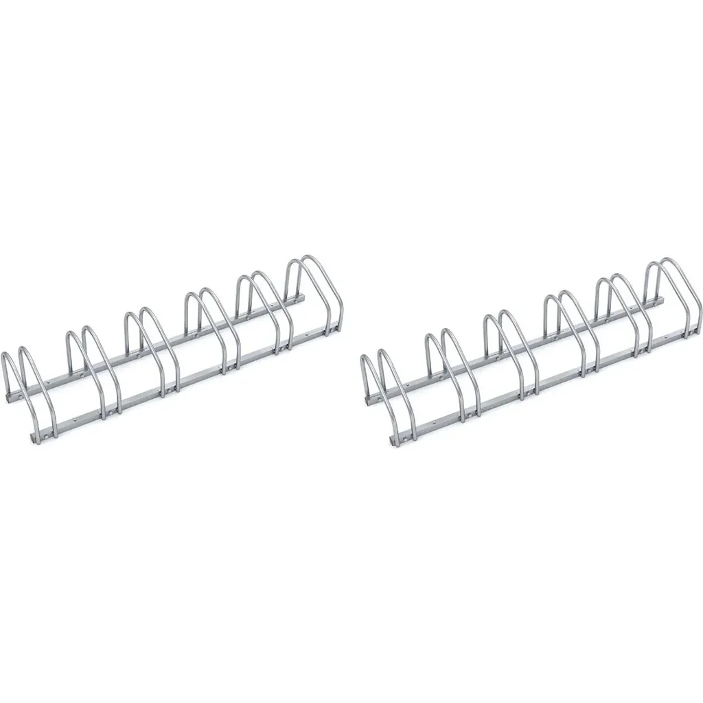 2 pieces bike rack - bike shed for 12 bikes - 160x32x27 cm - metal bike rack