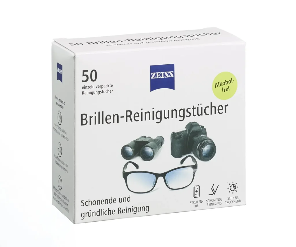 Zeiss lens cleaning wipes, 50 pieces