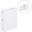 Bathroom furniture bathroom cabinet bathroom cabinet with 2 drawers and 1 storage compartment wood white 48 x 17 x 58 cm