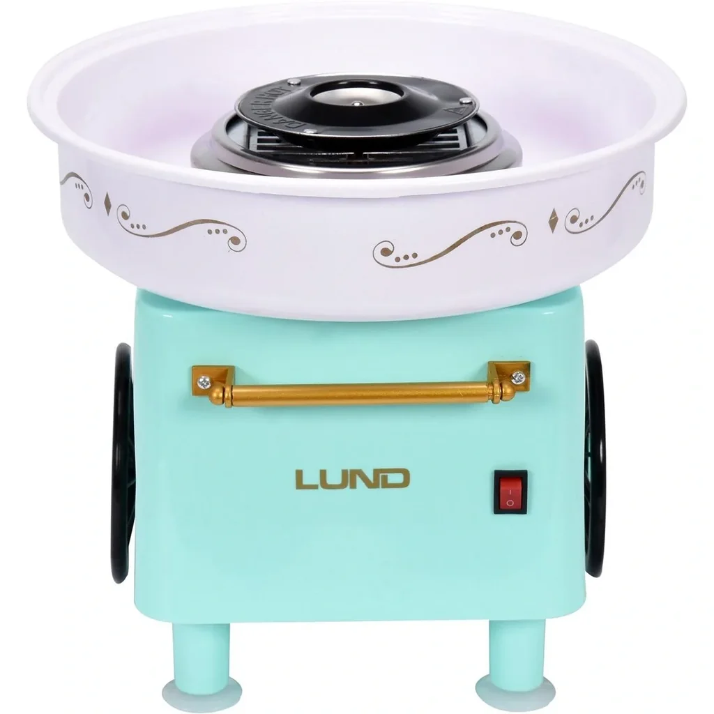 Cotton candy machine with anti-slip function - 450W - stainless steel - 29.5x29.5x27 cm