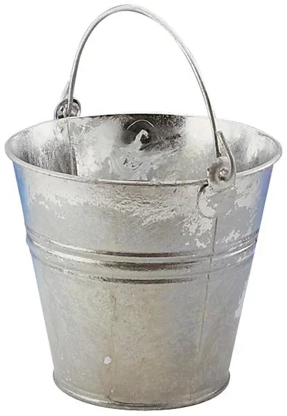 Bucket 14 l, galvanized sheet steel