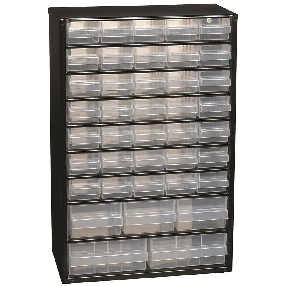 Steel chest of drawers with 40 drawers - 30 x 15 x 47 cm